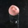 Bank for bulk products "Axis", glass, pink cover, Iran