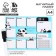 A4 magnetic glider and erasing panda marker
