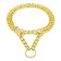 Collar - half -knitwear two -row, 50 cm, wire thickness 2.5 mm, golden