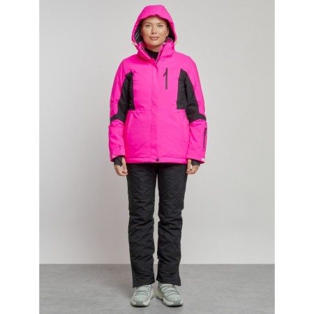 Ski suit female winter, size 46, pink color-4