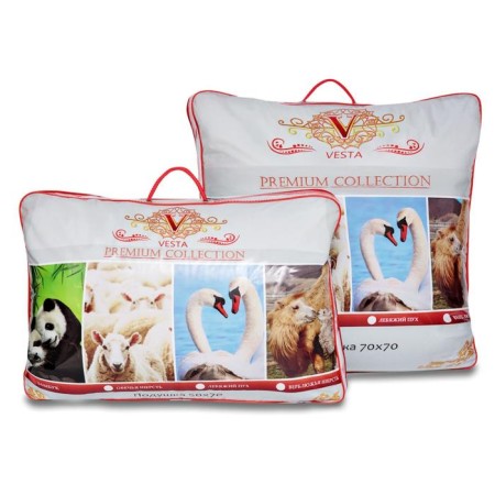Bamboo tsarist dreams pillow 50x70 cm, white, perkal (cotton 100%)-5