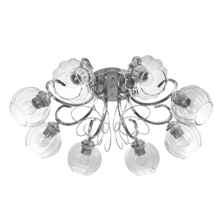 Ashley chandelier 8x40W E27 chrome 67x67x22cm