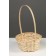 Wicker basket 20 x 20 x 9 cm, handle h = 25 cm, red