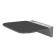 Shower seat Wasserkraft SS404, 365x360x101.5 mm, hinged, aluminum, black