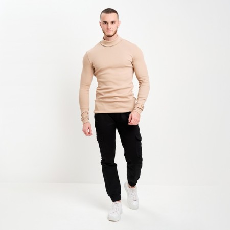 Male turtleneck, beige color, size 48-2