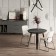 Dining table LEIF, 900 × 900 × 750 mm, gray-beige color
