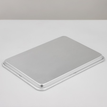 Aluminum baking sheet, 45 × 33 cm, silver color-2