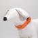 Collar with backlight size S, Osh 35-43 x 2.5 cm, 3 lumines of the glow orange
