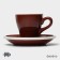 Coffee steam porcelain Magistro Coffee Time, 2 items: a cup 80 ml, a saucer d = 12.5 cm, brown color