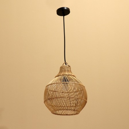 Ceiling Lamp from Rotan "Yusuf" 1x120W, E27, 30x30x30 cm-1