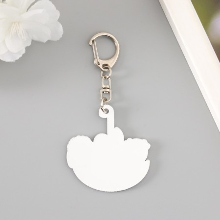 Acryl keychain "Cute animals in the umbrella" 4,7x4.9 cm-2