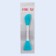 Brush for masks, bilateral, silicone, 14.8 cm, turquoise color