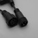 Garland "Curtain" 2 × 9 m, IP44, UMS, dark thread, 1800 LED, glow of multi, 220 V