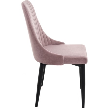CHIL STILL A Metal Kora Metal/Velur, Black/Pink 47x57x89 cm-1