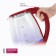 Electric kettle “EK-1801G Masters, Glass, 1.8l, 1850 W, Rubin color