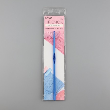 Knitting hook, d = 4 mm, 15 cm, color mix-5