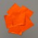 Foil for sweets 10*10cm 100pcs., Orange