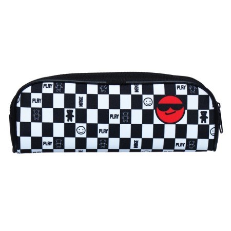 Penal soft, 1 compartment, 80 x 210 x 40 mm, voluminous, Hatber, "Smiley" Cher/Bel NPK_652221-2