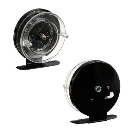 Inertial coil, metal plastic, diameter 6.5 cm, black-transparent color, 701-1