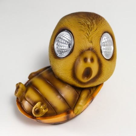 Souvenir Polystone Light "Surprised Turtle" from the solar battery 9x7.5x11.5 cm-3