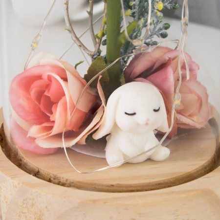 Non-chick "Pion Small" LED from 3xlr1130 batteries pink-beige 9.5x9.5x16.5 cm Risalux 736365-4