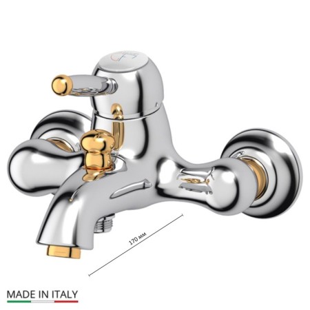 Bath mixer Ponsi, chrome, gold
