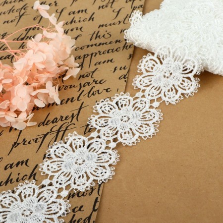 Hypure lace, 55 mm × 9 ± 0.5 m, white color