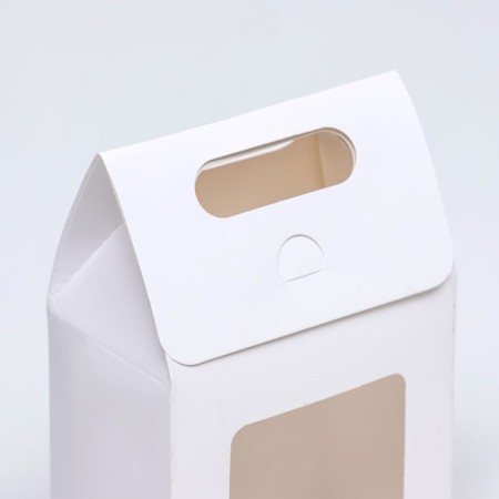 Box with a window, white, 15 x 10 x 6 cm-3