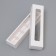 Box for 5 sweets with a shell, with a window, with thin dividers, white 21x5x3.3 cm