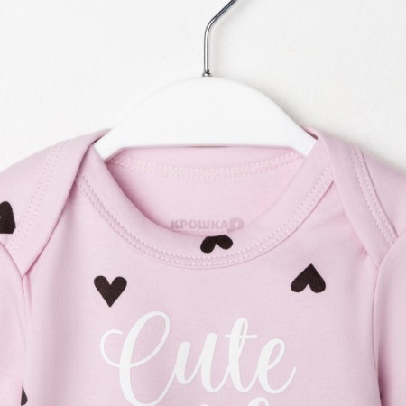 Set: jumper, pants crumb I "Cute", pink, height 62-68 cm-1