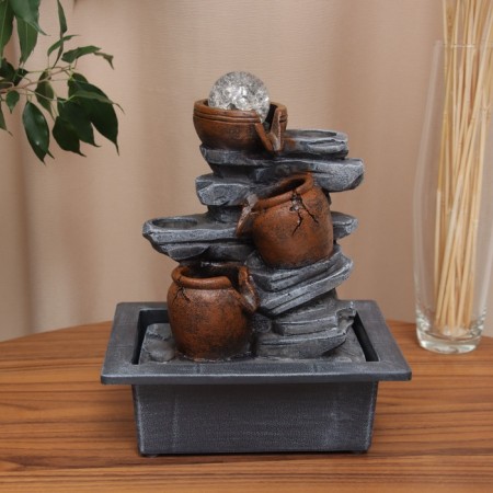 Fountain "split barrels on stones" 28x23 cm (with backlight)