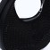 Bag-baget with zipper, black/black rhinestones