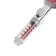Shower watering can Zein Z4088, microdants, button "stop", fan, spiral, red/chrome