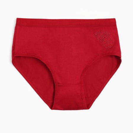 Panties female color red, size 48-50