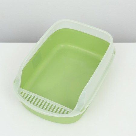 Toilet with side, 50x35x18 cm, green-2