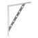 Rinsted bracket 300x225 chrome, 10pcs