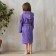 Terry dressing gown, size 34, purple color, 320 g/m2 cotton 100% with AIRO