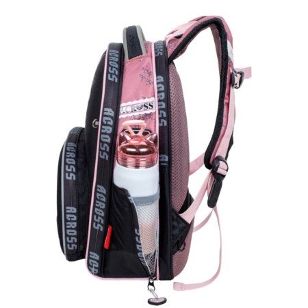 School backpack by Ergon. Spray Across 194 37*28*12 Virgin + Pen, Back Cher/Rose 24-194-10-2