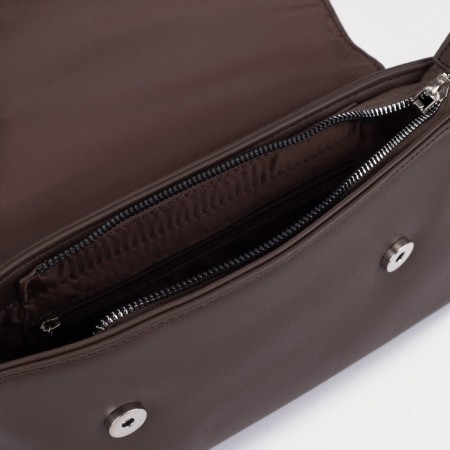 Bag-mixer on the valve, external pocket, long belt, brown color-2
