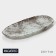 Glass Serving Magistro "Marble", 23.5 × 11 × 0.8 cm, white color