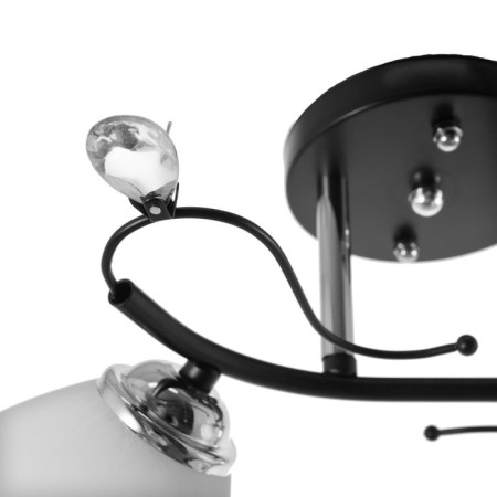 Chandelier 2002/2 E27 60W black+chrome 44x26x25 cm Bayerlux-3