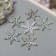 Decor for the creativity of the felt "Snowflake" holography 6x6 cm