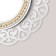 Wall mirror, in the openwork case, 47x47 cm, silver with gold
