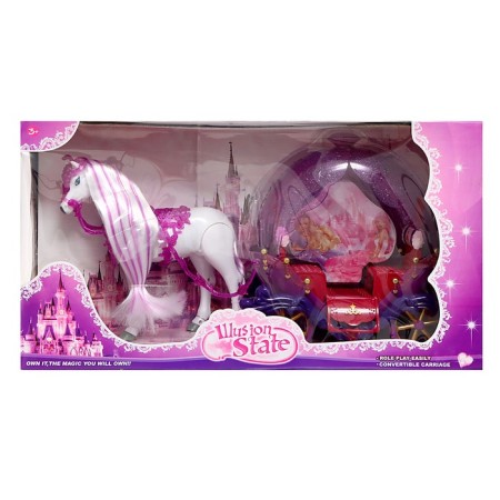Carriage for dolls "Fairy Tale", a horse walks-7