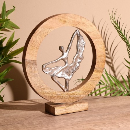 Interior souvenir in the wooden ring "Dancer" 30x8x33 cm