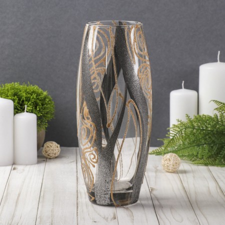 Vase "Silver Waves" D-7.5x11x26 cm-1