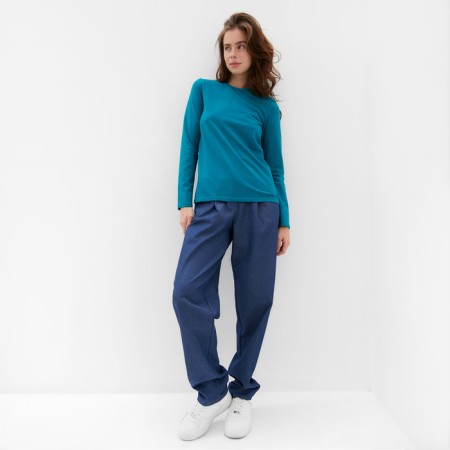 Longsliv Women's Minaku: Basic Line Emerald Color, Size 46-1