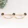 Summary Metal for 3 candles "swing" gold 8x4x26 cm