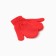 Baby mittens minku, red color, 12 cm