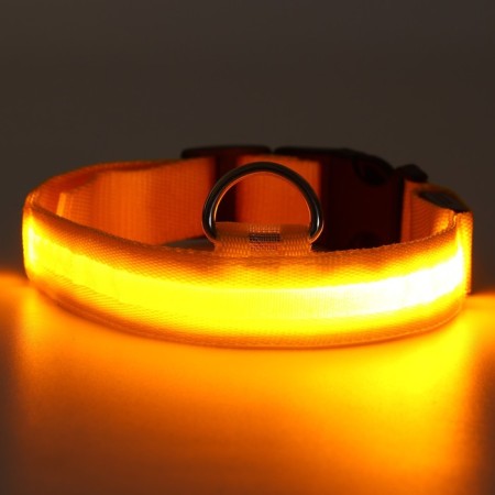 Collar with backlight size L, Osh 45-52 x 2.5 cm 3 lumber mode yellow-3
